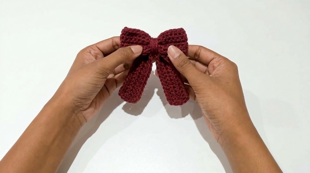 Crochet Bow Keychain