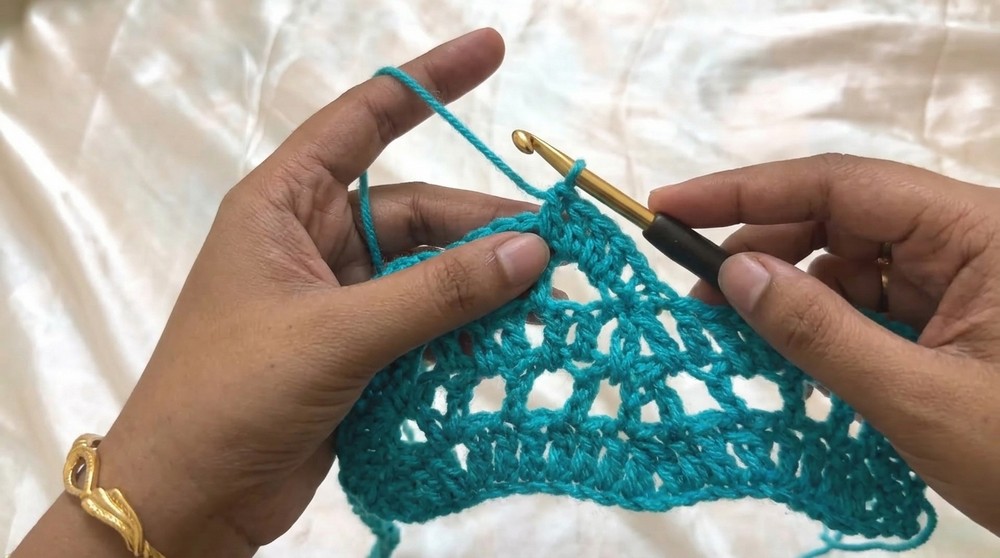 Crochet Mesh Sweater Pattern