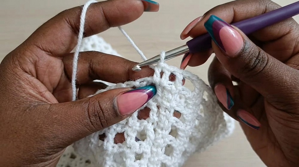 Crochet Mesh Long Sleeve Top Pattern