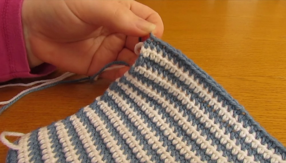 Crochet Striped Baby Romper 