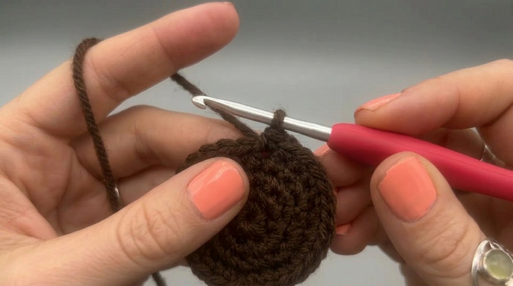 Crochet Sunflower Keychain Pattern