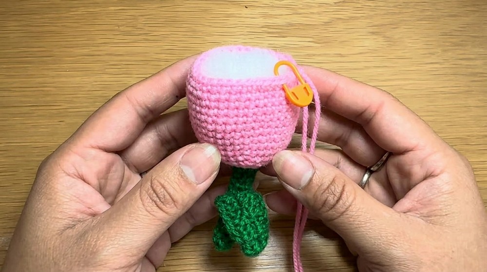 Crochet Tulip Keychain Pattern