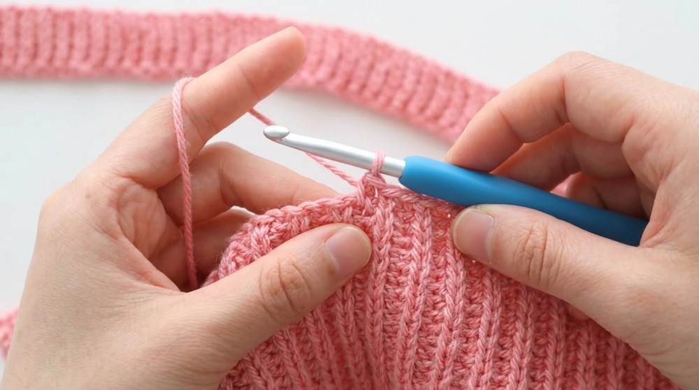Crochet Ribbed Sweater