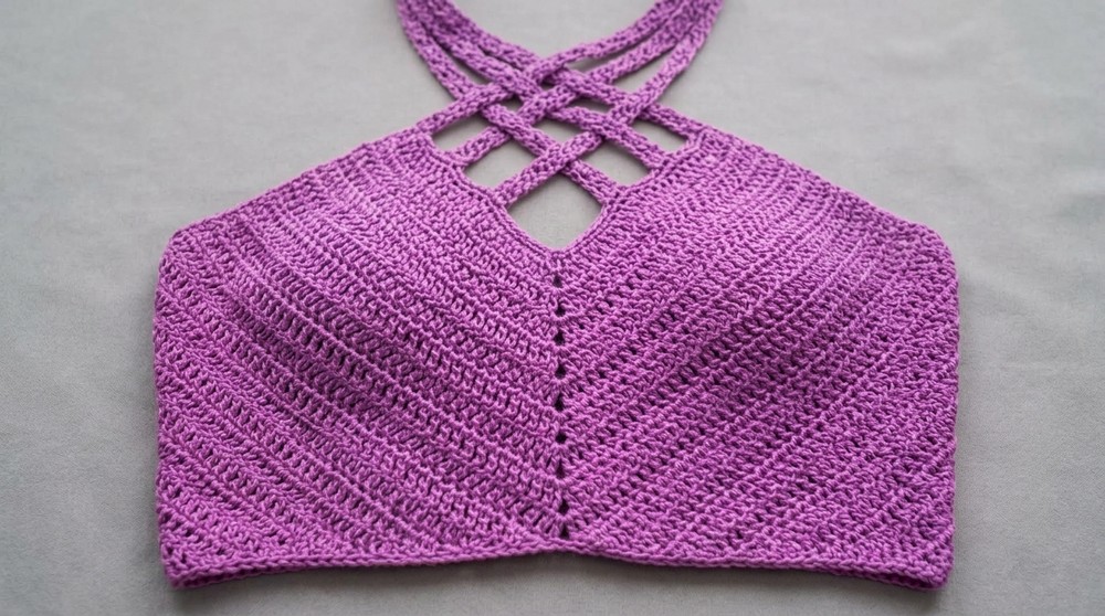 Crochet Halter Crop Top 