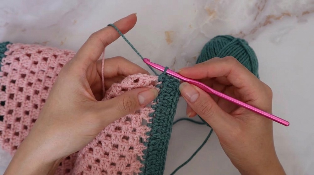 Crochet Strawberry Tote Bag