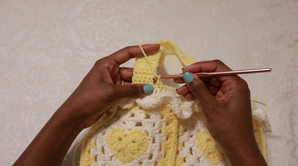 Crochet Heart Granny Square Bag Pattern
