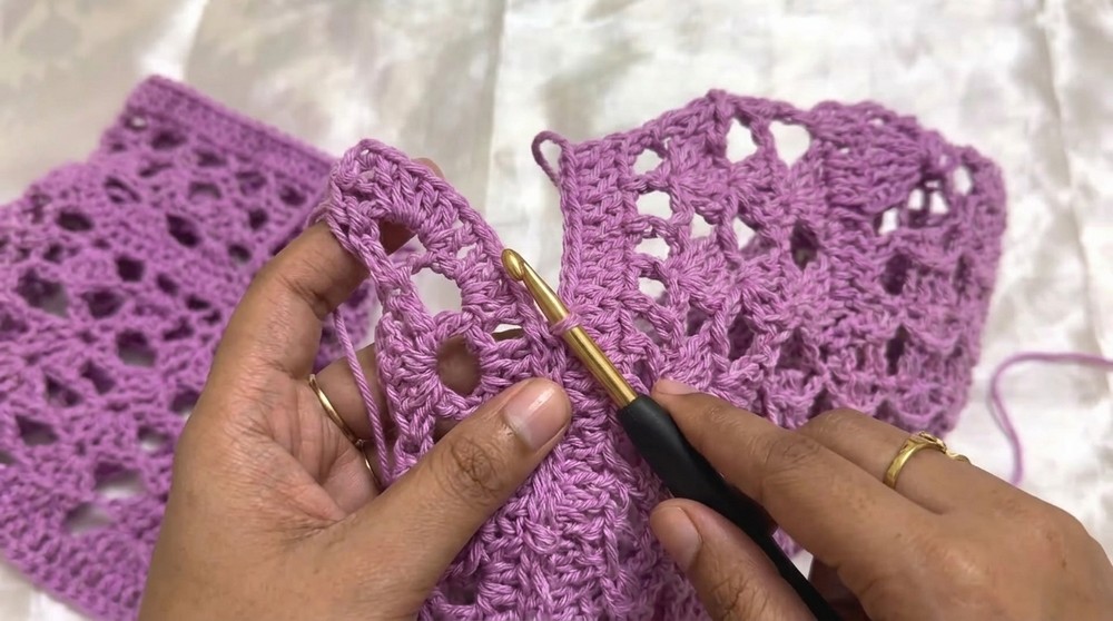 Crochet Lavender Lily Bouquet Top Pattern