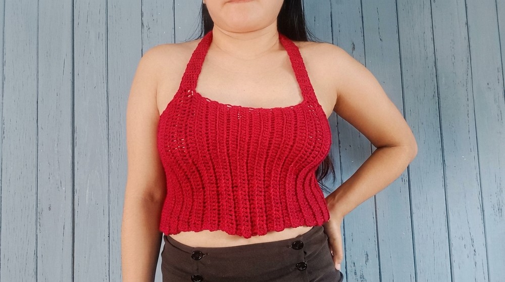 Crochet Halter Crop Top Pattern
