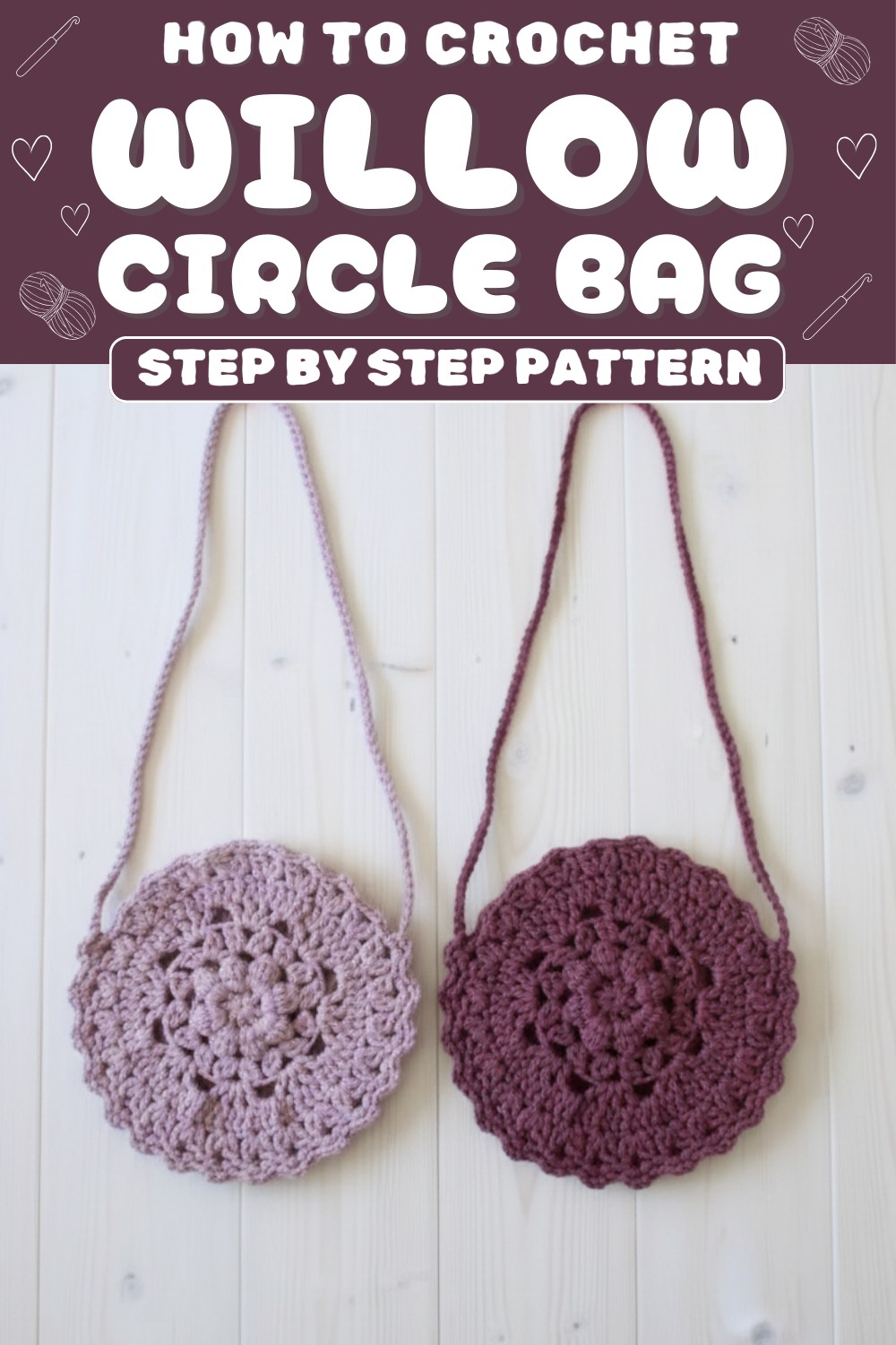 Crochet Willow Circle Bag