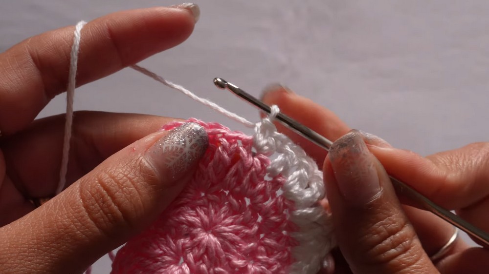 Crochet Heart Granny Square 