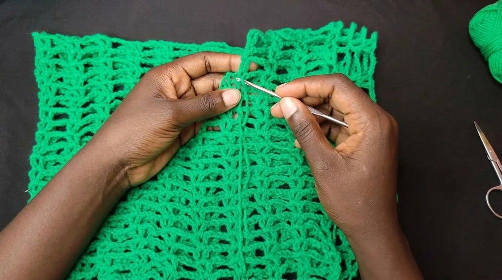 Crochet Long Sleeved Mesh Top Pattern