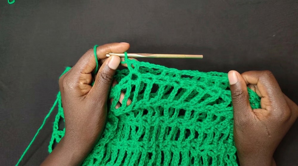 Crochet Long Sleeved Mesh Top Pattern