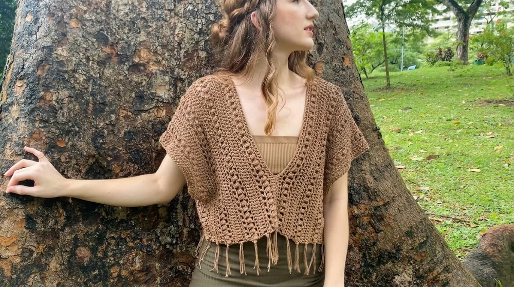 Crochet Bohemian Blouse Top Pattern
