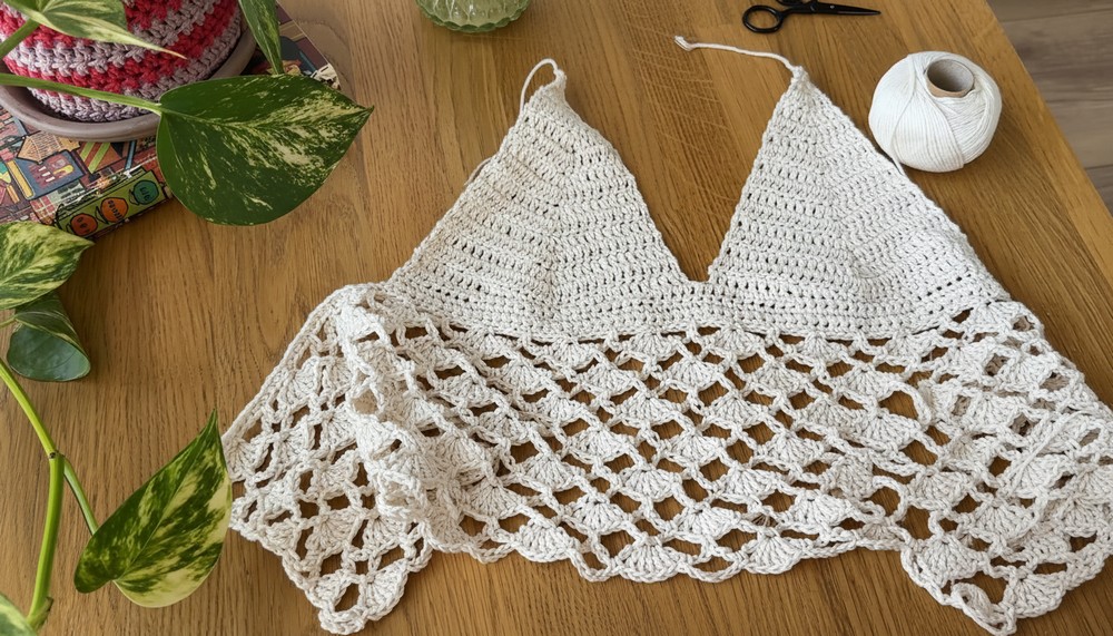 Crochet Halter Crop Top