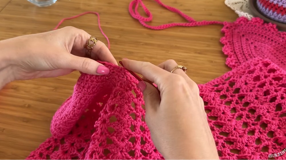 Crochet Front Tie Halter Top