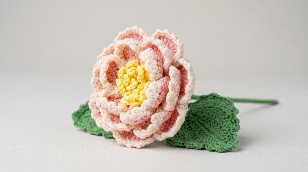 Crochet Peony Flower Pattern