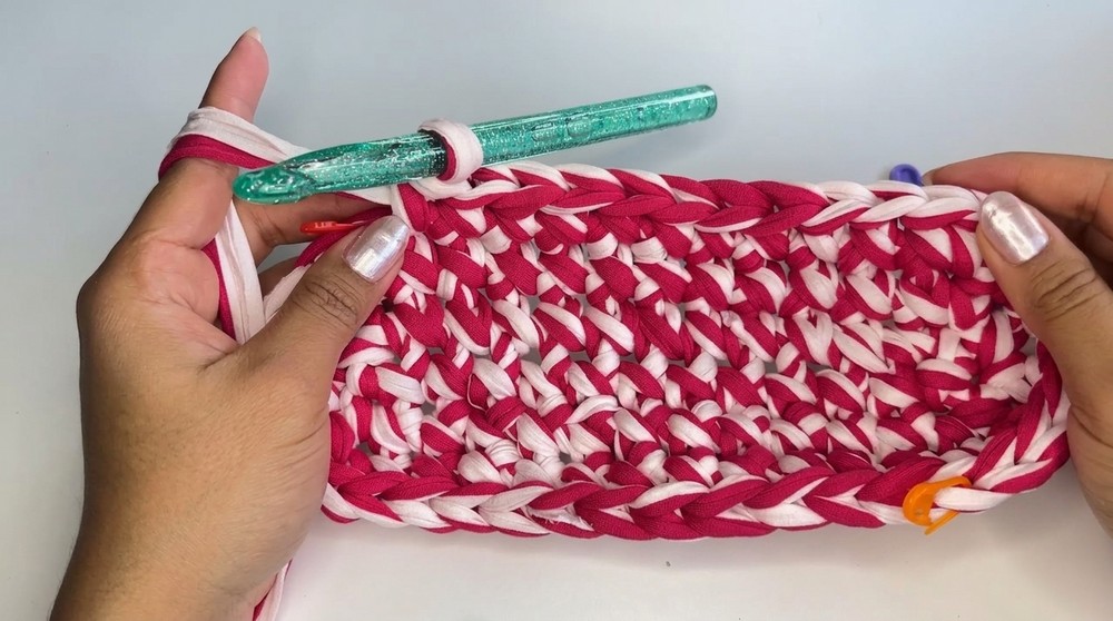 Crochet T-shirt Yarn Bag