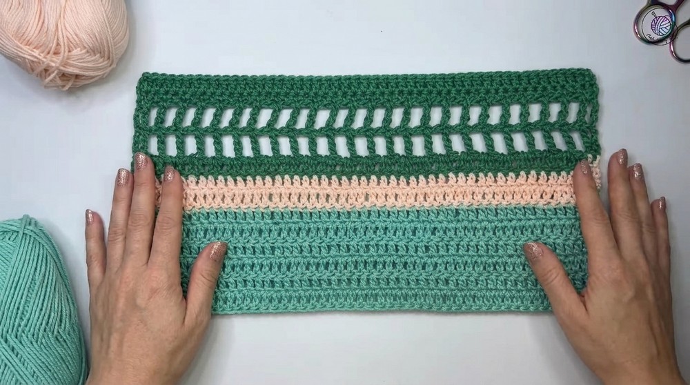 Crochet Ruffled Peplum Top