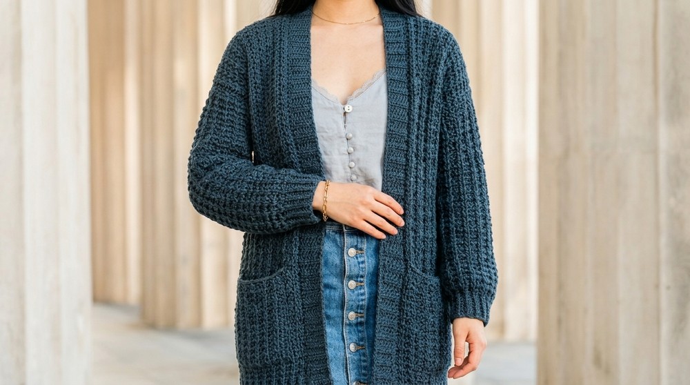 Crochet Pocket Cardigan