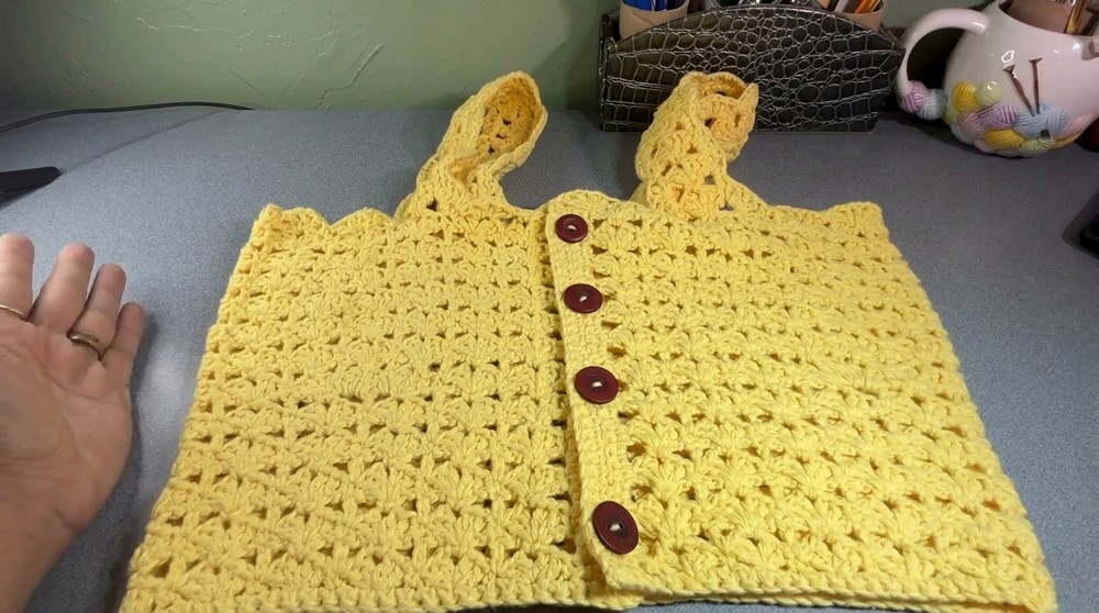 Crochet Striped Crop Top