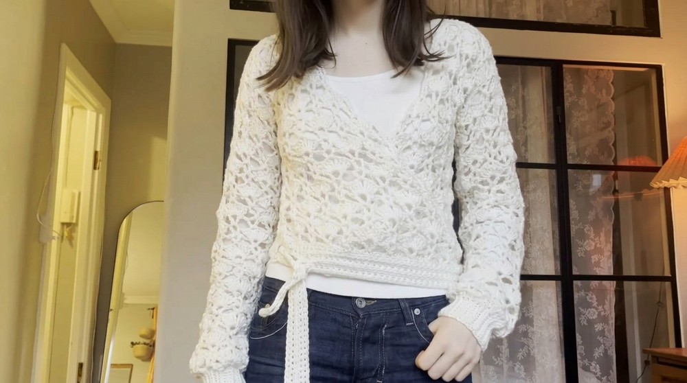 Crochet Wrap Sweater