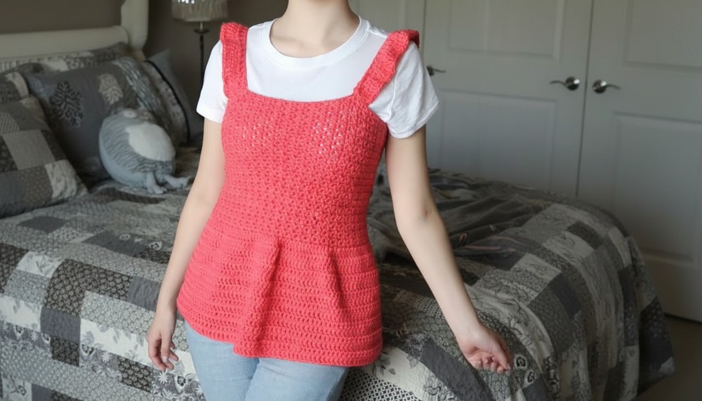 Crochet Ruffle Strap Spring Dress