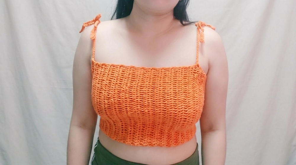 Crochet Tie Strap Crop Top Pattern