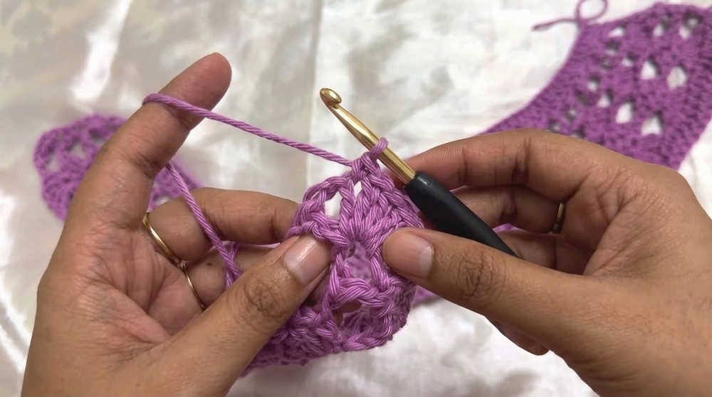 Crochet Lavender Lily Bouquet Top Pattern