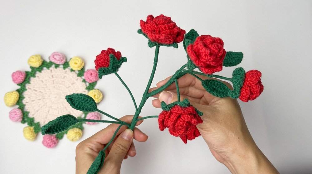 Crochet Roses Multi-head Pattern