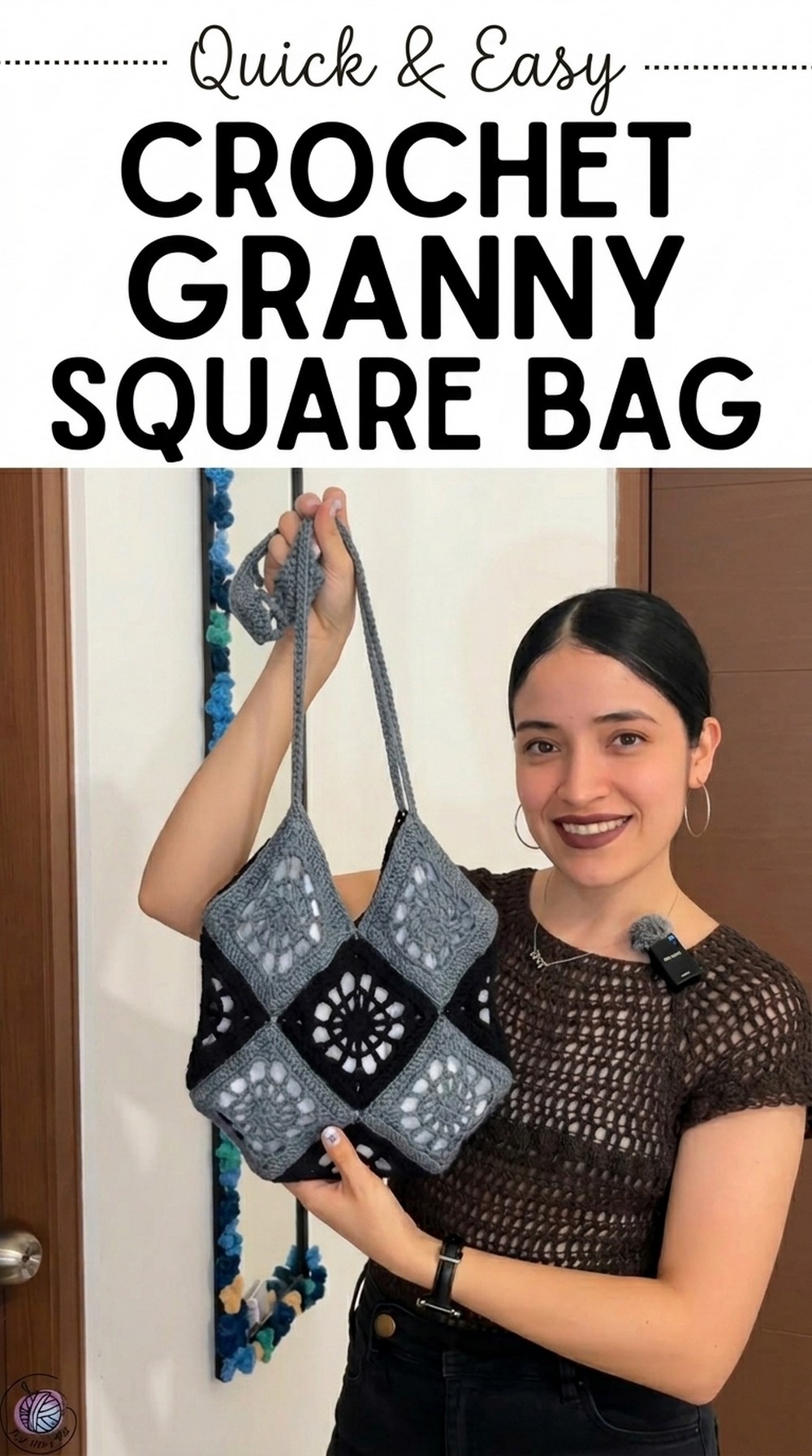 Crochet Granny Square Bag