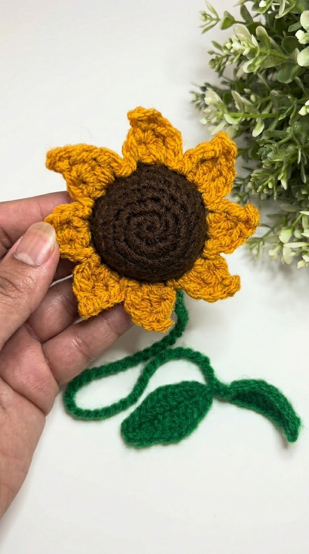 Crochet Sunflower Bookmark Pattern