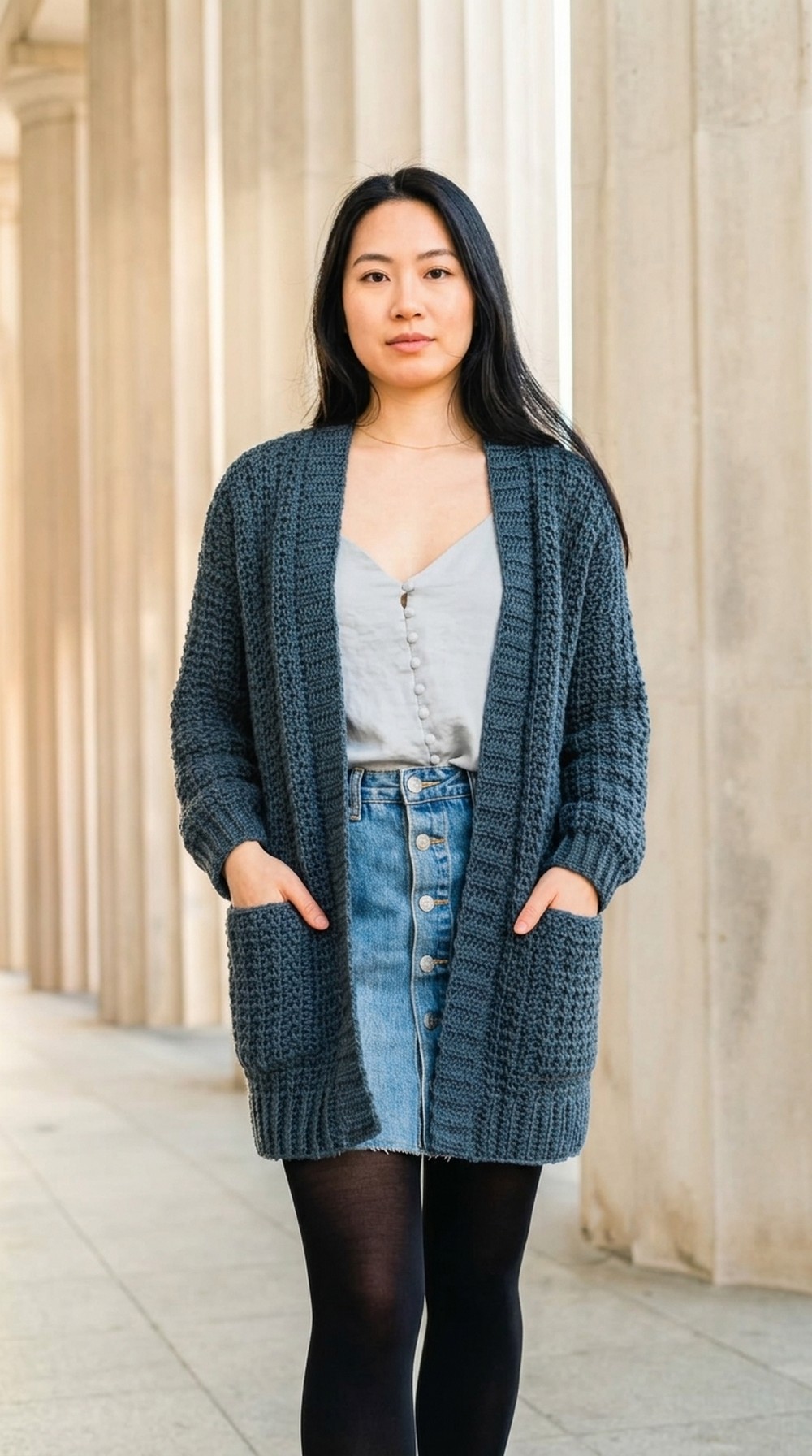 Crochet Pocket Cardigan