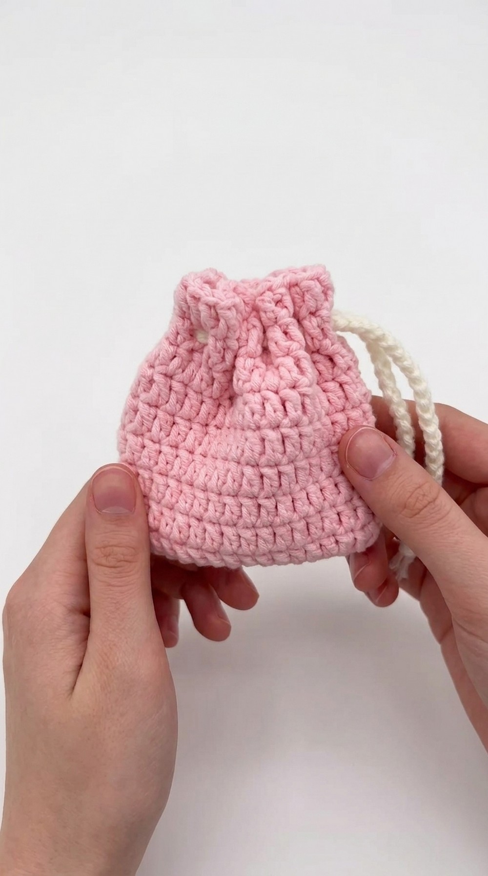 Crochet Drawstring Pouch