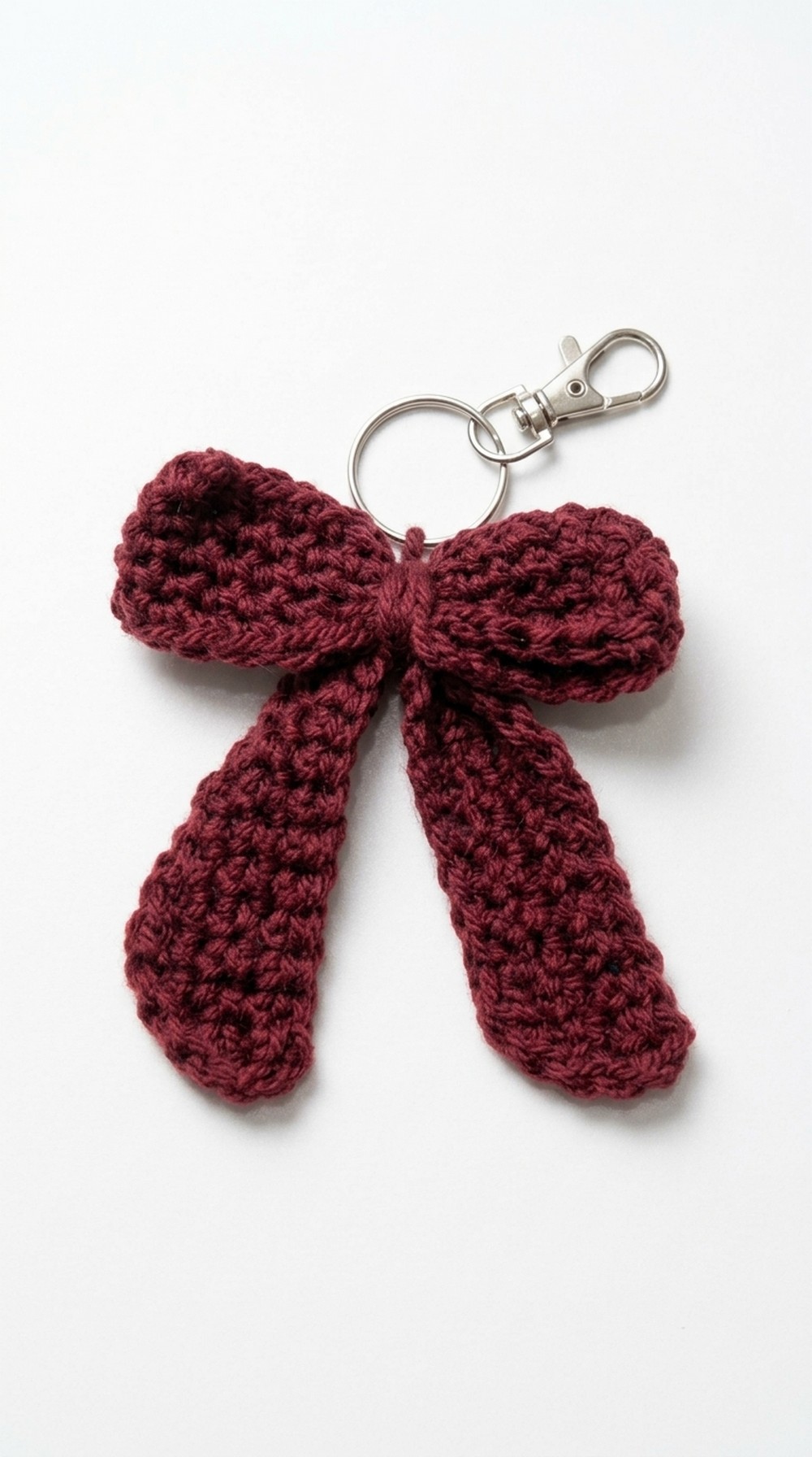 Crochet Bow Keychain