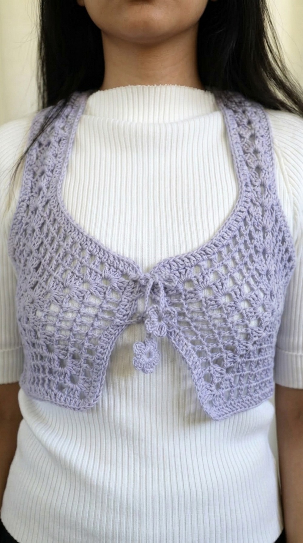 Crochet Tie Cardigan Or Vest Pattern