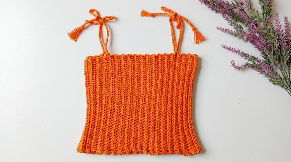 Crochet Tie Strap Crop Top Pattern
