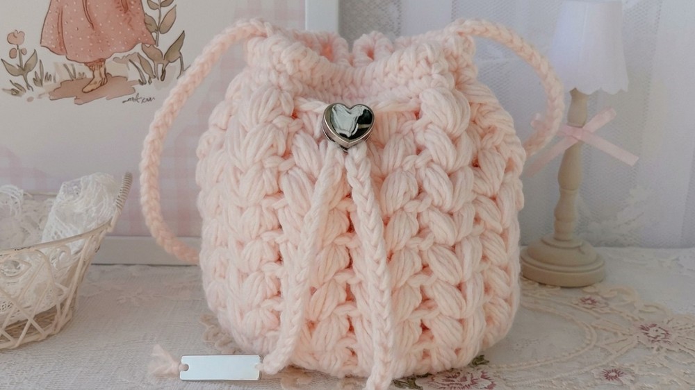 Crochet Drawstring Bag Pattern