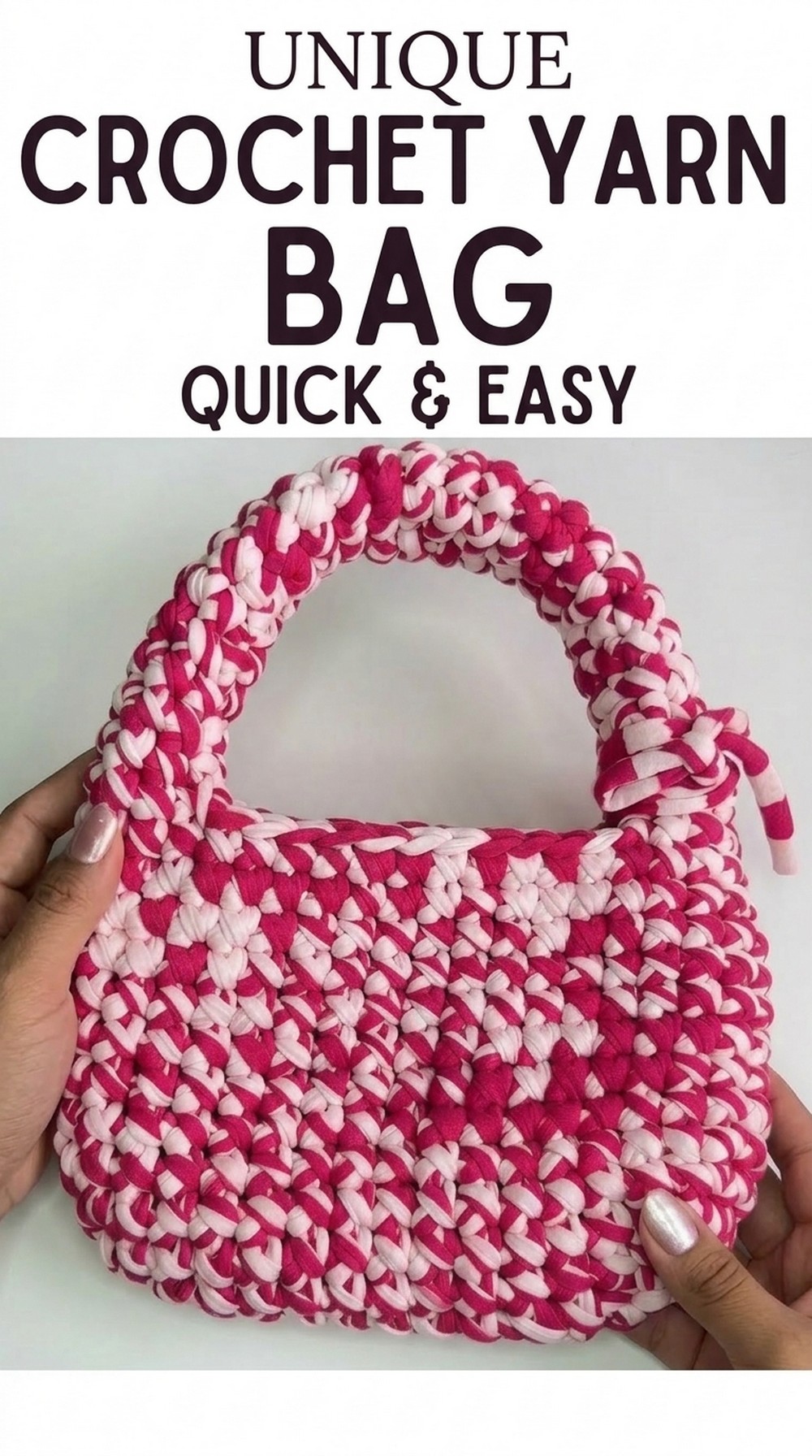 Crochet T-shirt Yarn Bag