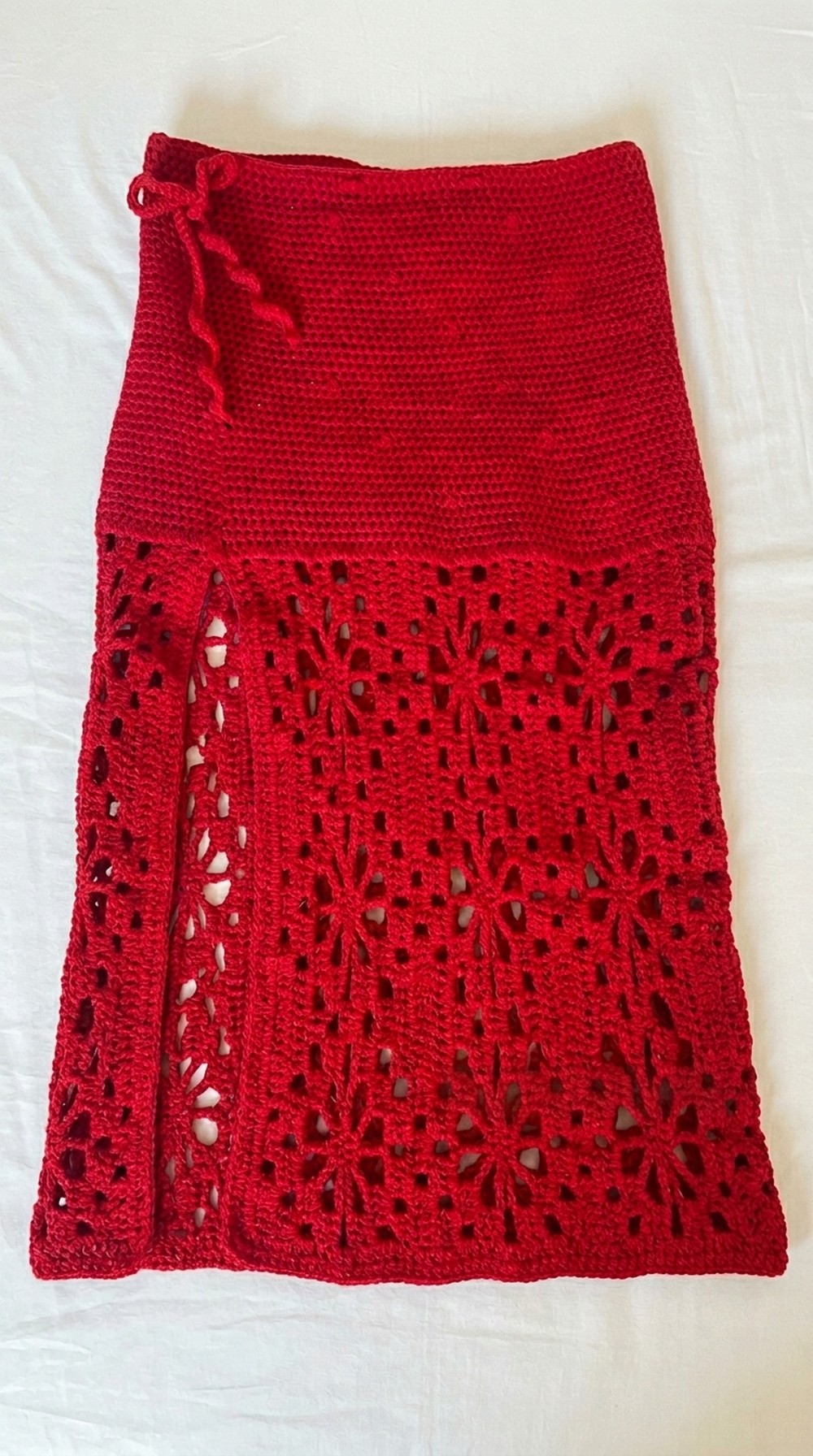 Crochet Flower Lace Skirt Pattern