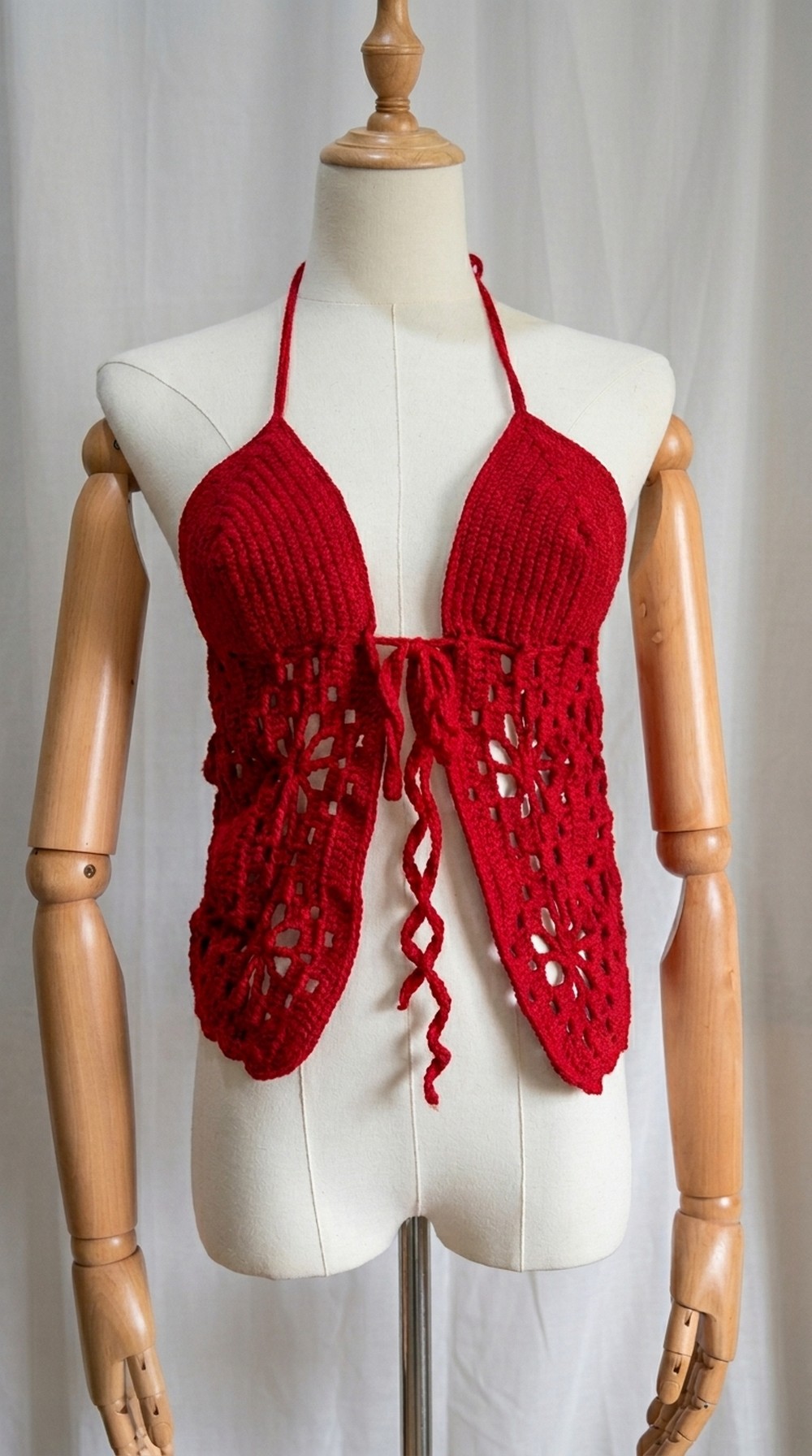 Crochet Flower Summer Halter Top Pattern