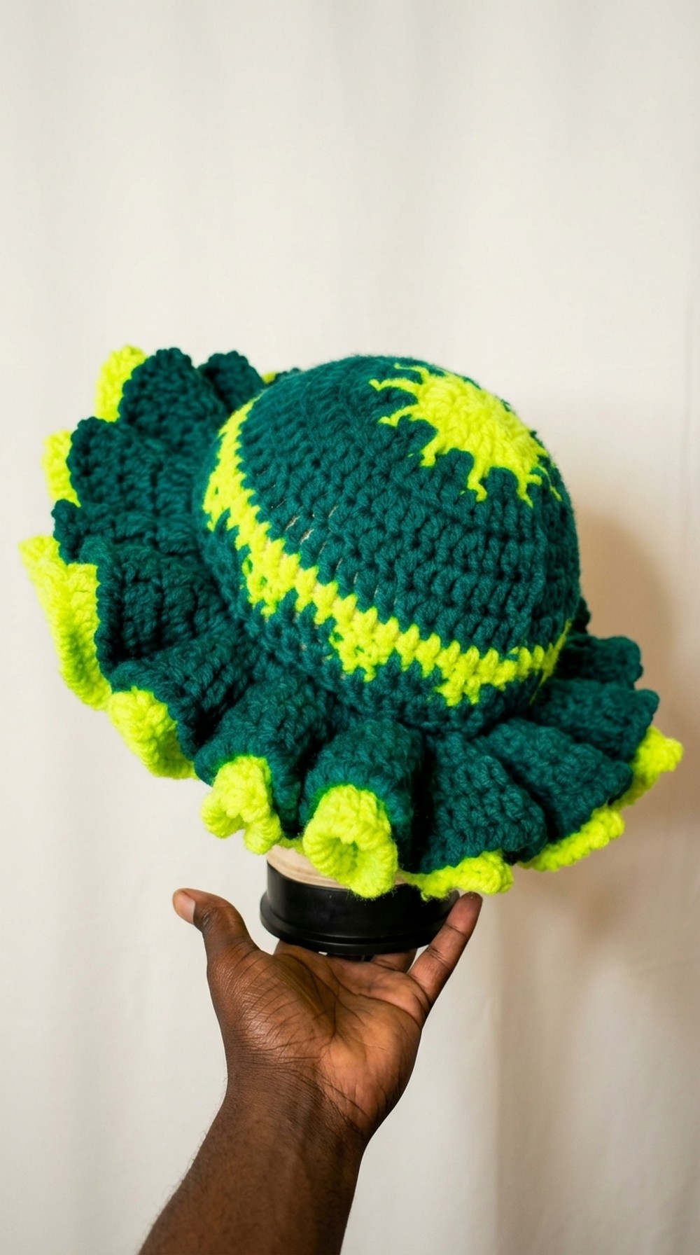 Crochet Double Layered Ruffle Hat Pattern