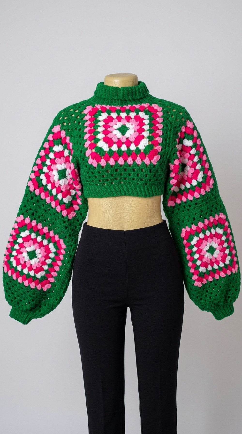 Crochet Granny Square Sweater Pattern