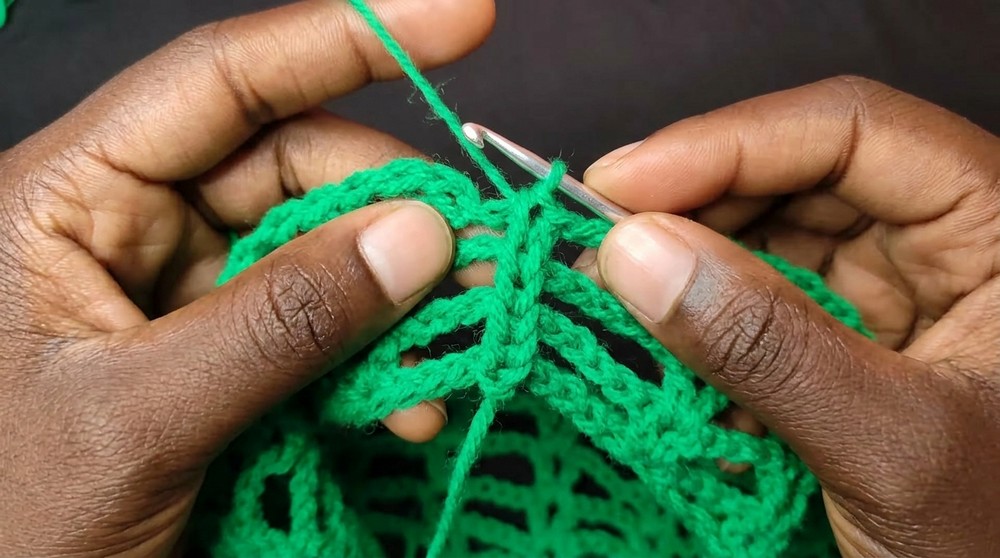 Crochet Long Sleeved Mesh Top Pattern