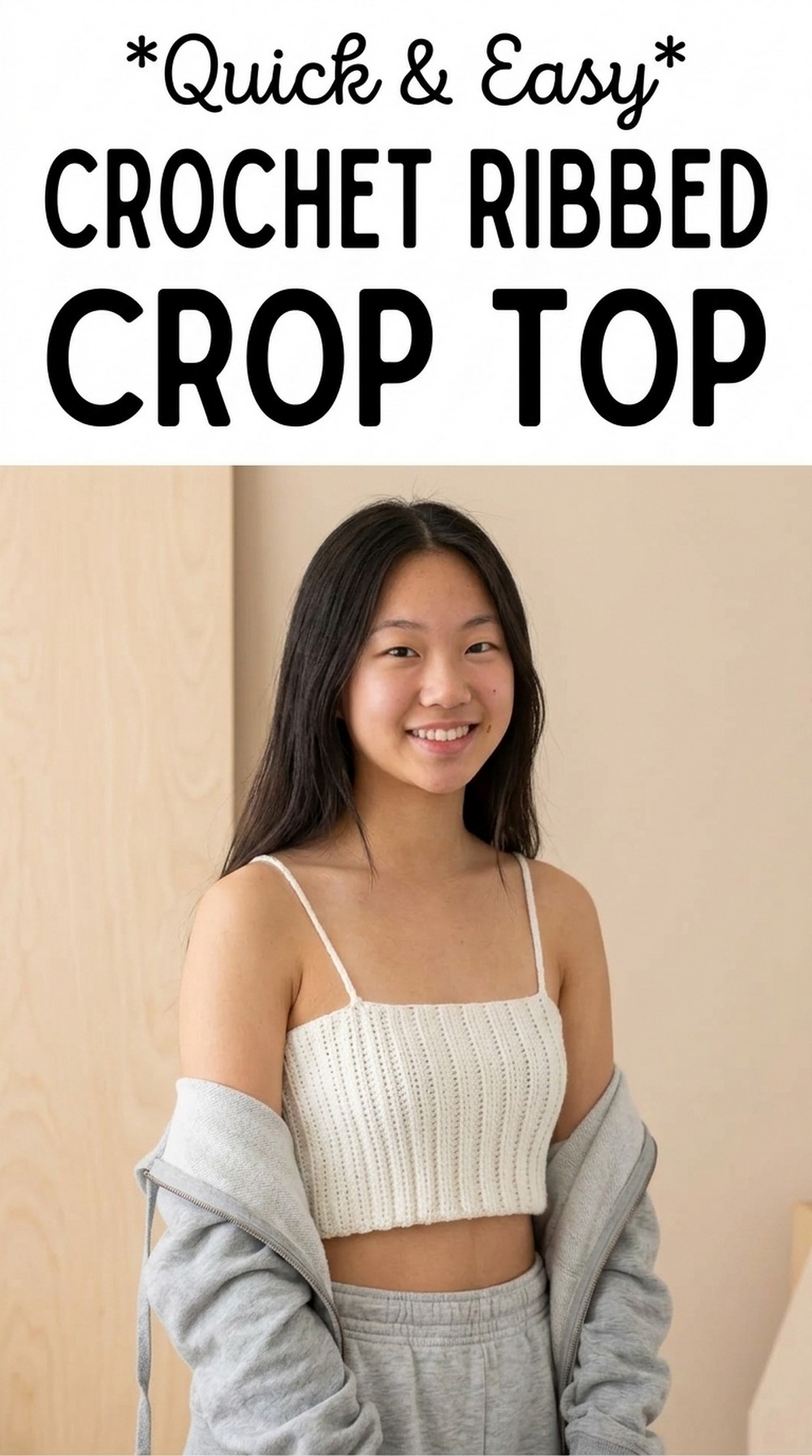 Crochet Ribbed Crop Top