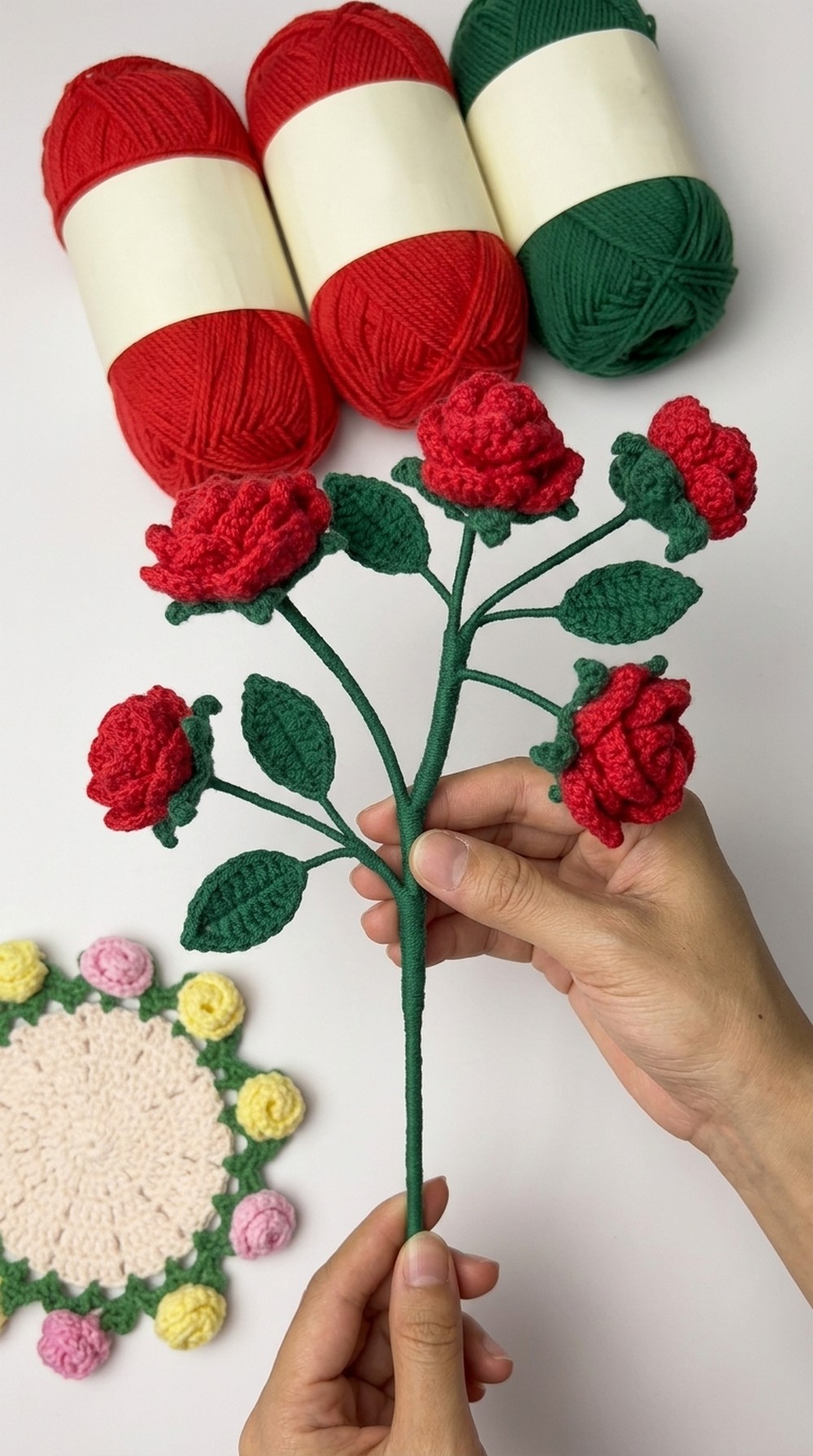 Crochet Roses Multi-head Pattern
