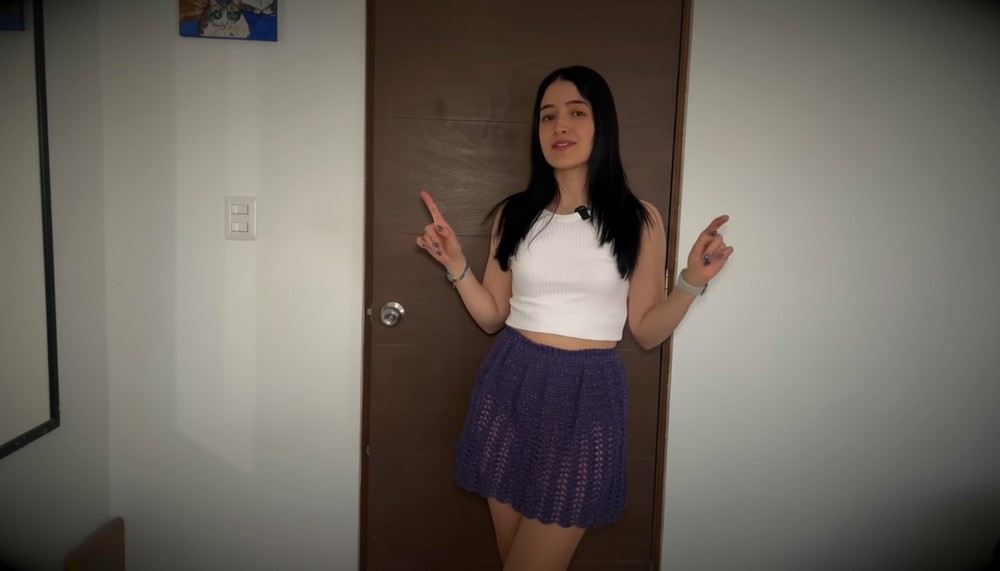 Crochet Mini Mesh Skirt