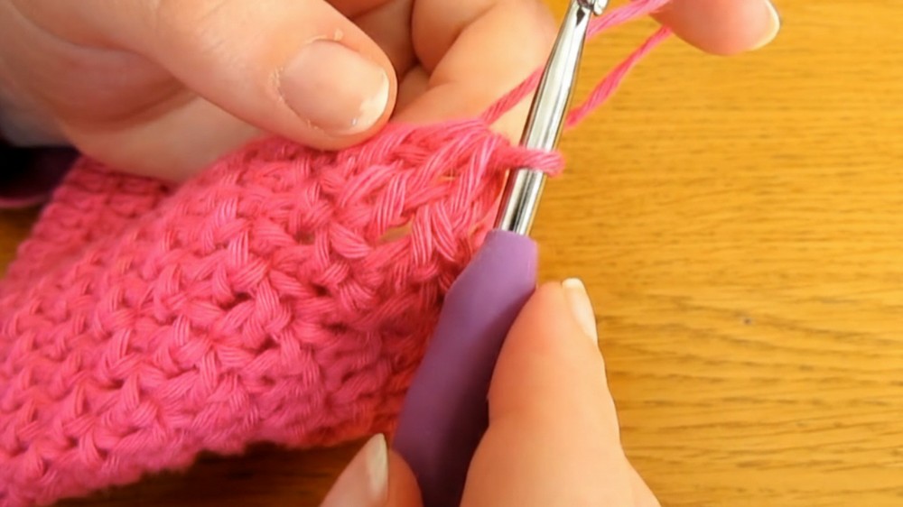 Crochet Coin Purse Heart Button