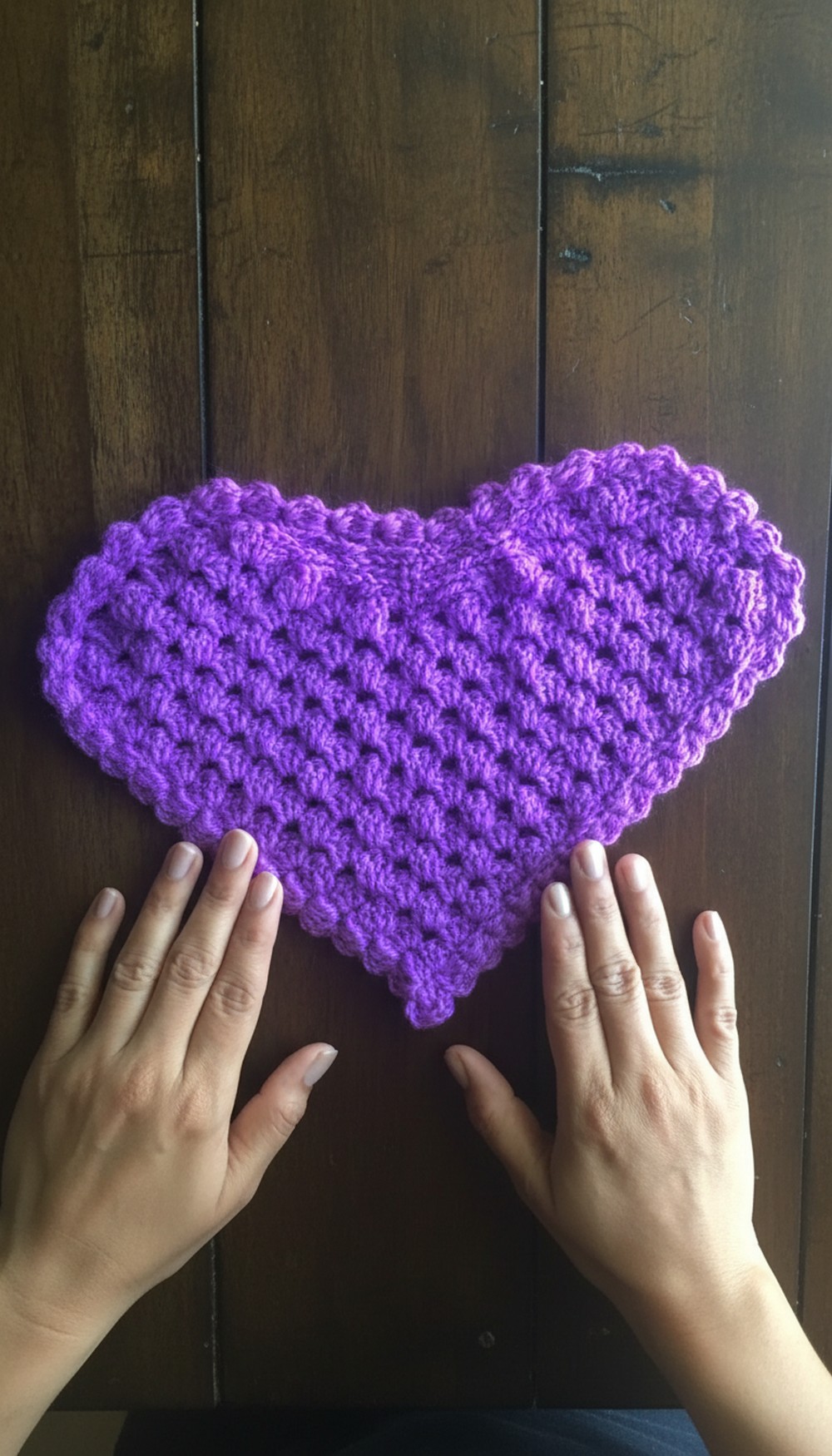 Crochet Heart Tablemat