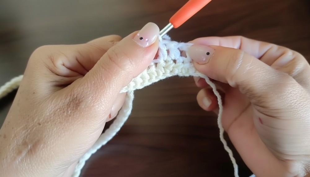 Crochet striped crop top