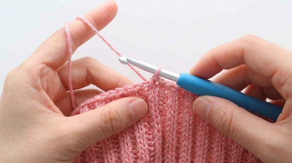 Crochet Ribbed Sweater